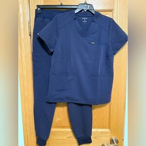 Jaanuu Navy Blue Scrub Set
